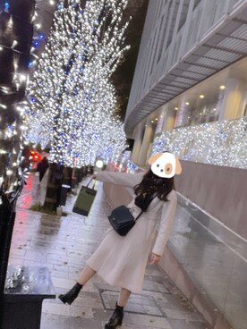 「dazzlin（ダズリン）のアイテム（その他アウター）」を使った、じわるさん（レディース・166cm）の冬コーディネート