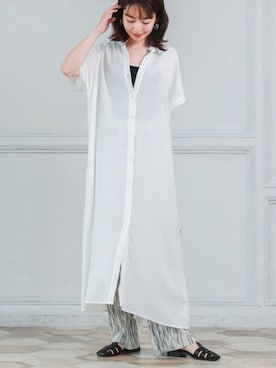 「La-gemme」｜「アイテム（ワンピース/ドレス）」を使った、SUGAR BISKETさん（レディース・163cm）の夏コーディネート