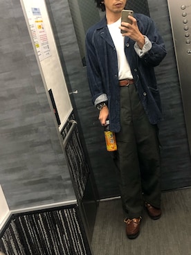 「アイテム（その他シューズ）」を使った、tatsunokoさん（メンズ・165cm）の秋コーディネート