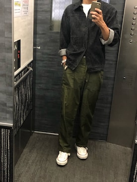 「アイテム（デジタル腕時計）」を使った、tatsunokoさん（メンズ・165cm）の秋コーディネート