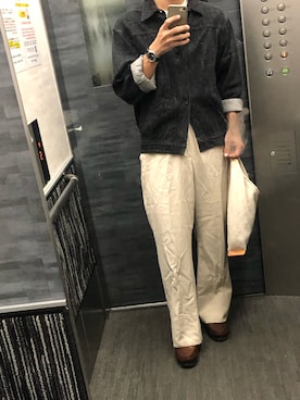 「アイテム（その他シューズ）」を使った、tatsunokoさん（メンズ・165cm）の秋コーディネート
