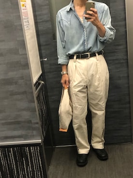 「UNITED ARROWS（ユナイテッドアローズ）のアイテム」を使った、tatsunokoさん（メンズ・165cm）の秋コーディネート