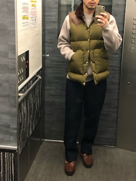 「AURALEE（オーラリー）のアイテム」を使った、tatsunokoさん（メンズ・165cm）の冬コーディネート