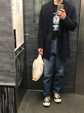 「CONVERSE ADDICT（コンバースアディクト）のアイテム」を使った、tatsunokoさん（メンズ・165cm）の春コーディネート