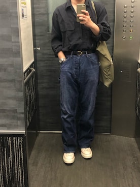「COMOLI（コモリ）のアイテム」を使った、tatsunokoさん（メンズ・165cm）の春コーディネート
