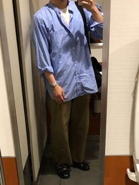 「united arrows」｜「アイテム（腕時計）」を使った、tatsunokoさん（メンズ・165cm）の夏コーディネート