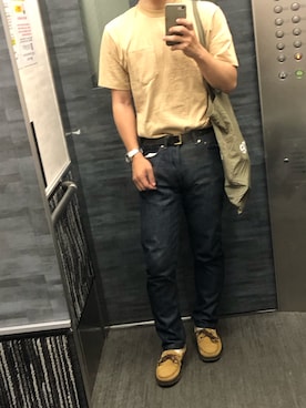 「A.P.C.（アーペーセー）のアイテム」を使った、tatsunokoさん（メンズ・165cm）の夏コーディネート