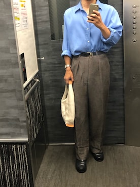 「アイテム（トートバッグ）」を使った、tatsunokoさん（メンズ・165cm）の夏コーディネート
