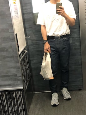 「A.P.C.（アーペーセー）のアイテム」を使った、tatsunokoさん（メンズ・165cm）の夏コーディネート