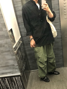 「united arrows」｜「アイテム（腕時計）」を使った、tatsunokoさん（メンズ・165cm）の夏コーディネート