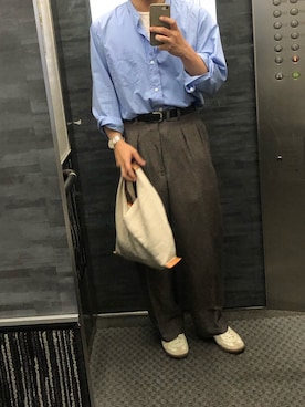「REPRODUCTION OF FOUND（リプロダクションオブファウンド）のアイテム」を使った、tatsunokoさん（メンズ・165cm）の春コーディネート