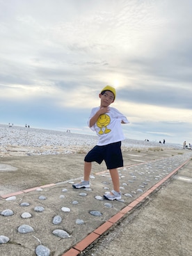 「アイテム（サンダル）」を使った、aik♡mama♛さん（キッズ・127cm）の夏コーディネート