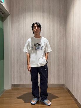 「LOTTO（ロット）のアイテム」を使った、もりうちさん（メンズ・174cm）の夏コーディネート
