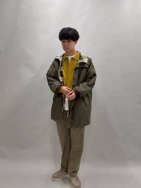 「Barbour（バブアー）の『別注』Barbour×DOORS　HOODED COAT（その他アウター）」を使った、もーり。さん（メンズ・174cm）の秋コーディネート