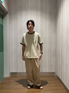 「LOTTO（ロット）のアイテム」を使った、もりうちさん（メンズ・174cm）の夏コーディネート
