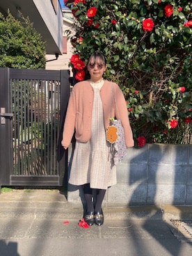 「Bleu Bleuet（ブルーブルーエ）のアイテム」を使った、みさと🌷さん（レディース・150cm）の春コーディネート