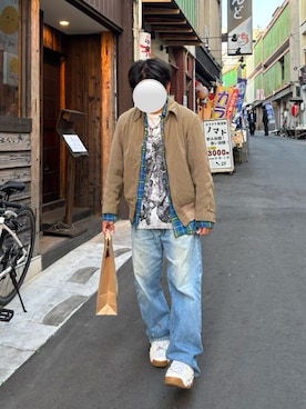「Levi's」｜Naoyaさん（メンズ・163cm）の春コーディネート