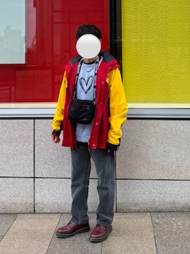 「マウンテンパーカー」｜Naoyaさん（メンズ・163cm）の春コーディネート