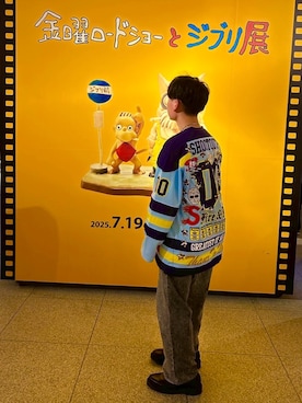 「Supreme （シュプリーム）のアイテム（トップス）」を使った、Naoyaさん（メンズ・163cm）の春コーディネート