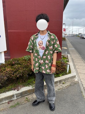 「Paul Smith（ポールスミス）のアイテム」を使った、Naoyaさん（メンズ・163cm）の夏コーディネート