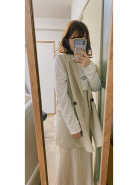「いいね返し」｜「アイテム（その他アウター）」を使った、𝑁𝑎𝑛𝑎 ⸝⸝ @  さん（レディース・149cm）の秋コーディネート