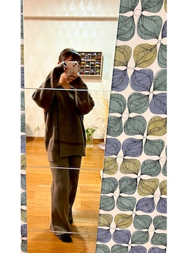 「いいね返し」｜「アイテム（スウェットパンツ）」を使った、𝑁𝑎𝑛𝑎 ⸝⸝ @  さん（レディース・149cm）の春コーディネート