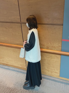 「いいね返し」｜「アイテム（その他アウター）」を使った、𝑁𝑎𝑛𝑎 ⸝⸝ @  さん（レディース・149cm）の春コーディネート