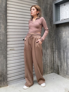 「アイテム（その他トップス、その他）」を使った、envym_officialさん（レディース・160cm）の秋コーディネート