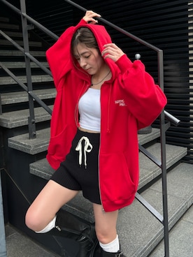 「ENVYM（アンビー）のアイテム（その他パンツ）」を使った、envym_officialさん（レディース・158cm）の秋コーディネート