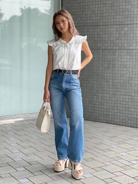 「ENVYM（アンビー）のアイテム（バッグ）」を使った、envym_officialさん（レディース・160cm）の夏コーディネート