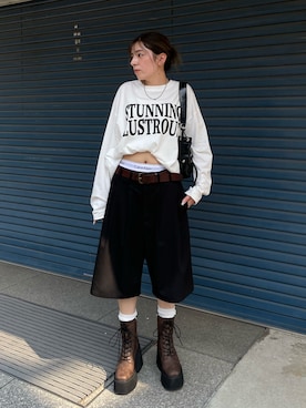 「ENVYM（アンビー）のアイテム（その他パンツ）」を使った、envym_officialさん（レディース・158cm）の秋コーディネート