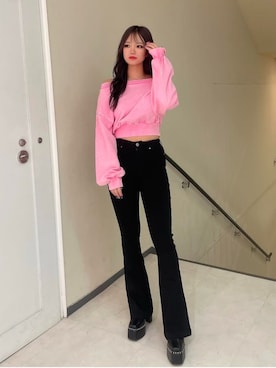 「ENVYM（アンビー）のアイテム」を使った、envym_officialさん（レディース・161cm）の冬コーディネート