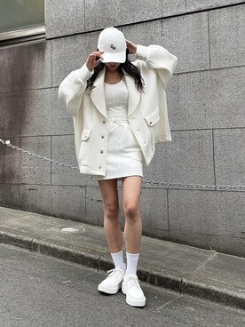 「ENVYM（アンビー）のアイテム（その他アウター）」を使った、envym_officialさん（レディース・160cm）の春コーディネート