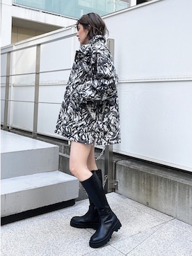 「ENVYM（アンビー）のアイテム（その他アウター）」を使った、envym_officialさん（レディース・160cm）の冬コーディネート