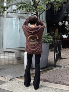 「ENVYM（アンビー）のアイテム（その他パンツ）」を使った、envym_officialさん（レディース・157cm）の秋コーディネート