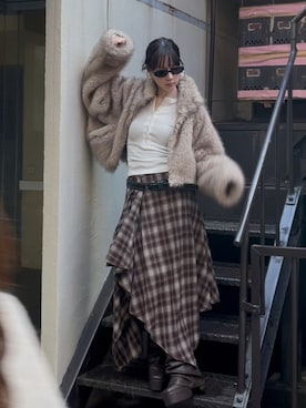 「ENVYM（アンビー）のアイテム」を使った、envym_officialさん（レディース・166cm）の秋コーディネート