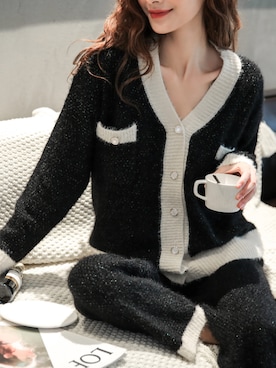 「アイテム（ルームウェア）」を使った、OSYAREVOさん（レディース・168cm）の冬コーディネート