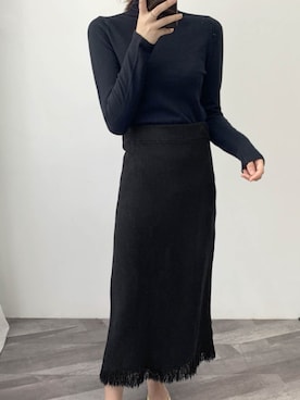 「スカートコーデ」｜「アイテム（その他）」を使った、OSYAREVOさん（レディース・166cm）の秋コーディネート