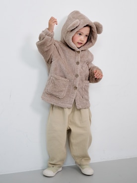 「アイテム（ルームウェア）」を使った、OSYAREVOさん（キッズ・90cm）の秋コーディネート