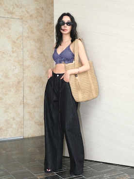 「OSYAREVO（オシャレボ）の【公式】インスタグラム（その他、その他）」を使った、【公式】OSYAREVOさん（レディース・165cm）の春コーディネート