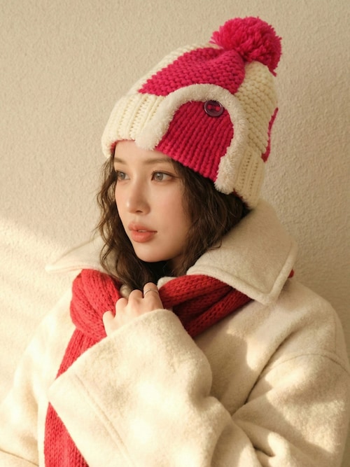BONBON FLIGHT KNIT CAP 帽子 ニット帽 ブラック ニット帽 フライト