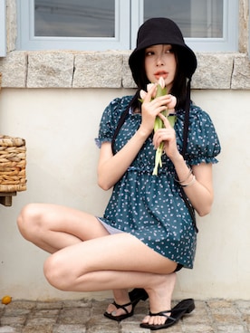「水着コーデ」｜【公式】OSYAREVOさん（レディース・165cm）の夏コーディネート