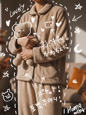 「アイテム（ルームウェア）」を使った、【公式】OSYAREVOさん（レディース・155cm）の秋コーディネート