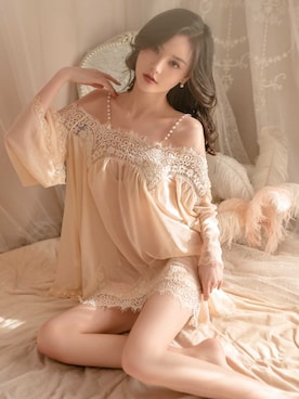 「アイテム（アンダーウェア）」を使った、OSYAREVOさん（レディース・167cm）の秋コーディネート