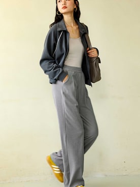 「アイテム（スウェットパンツ）」を使った、OSYAREVOさん（レディース・166cm）の秋コーディネート