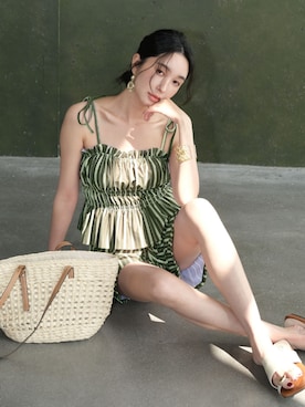 【公式】OSYAREVOさん（レディース・165cm）の春コーディネート