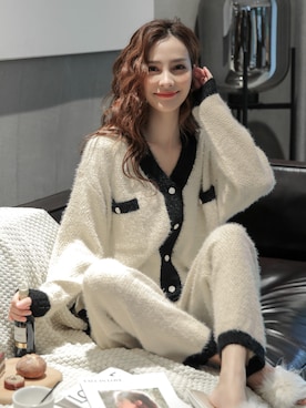 「アイテム（ルームウェア/パジャマ）」を使った、OSYAREVOさん（レディース・168cm）の秋コーディネート