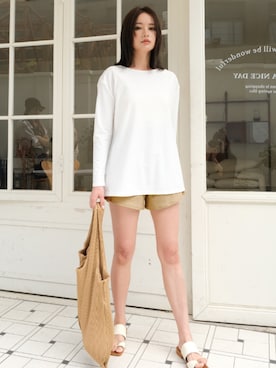 「アイテム（水着、ホワイト系）」を使った、OSYAREVOさん（レディース・167cm）の夏コーディネート