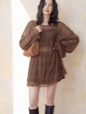 「OSYAREVO（オシャレボ）のアイテム」を使った、【公式】OSYAREVOさん（レディース・167cm）の秋コーディネート