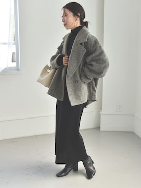 「仕事コーデ」｜「アイテム（その他アウター）」を使った、naoさん（レディース・156cm）の秋コーディネート